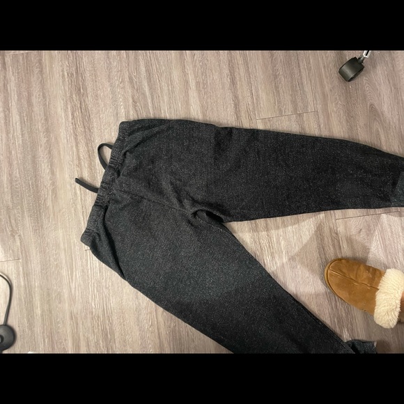 Roots salt and pepper black sweat pants - Picture 2 of 4